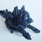 Kunststoffobjekt schwarz